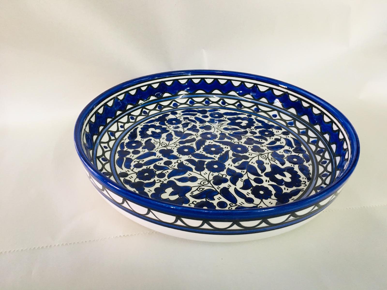 Ceramic Bowl Hebron Crafts Decorated With A Beautiful Color Palestine